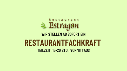 Estragon sucht Restaurantfachkraft