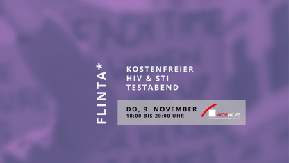 FLINTA* only - HIV & STI Testabend